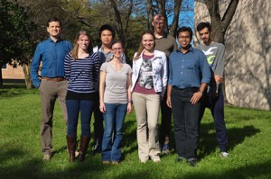 2014 Group Picture (from left to right): Peter, Megan, Tam, Katy, Maria, Mike, Anupam, and Mohammad